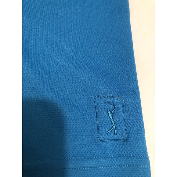 PGA Tour Shirt Mens Small Blue Air Flux Logo - Picture 3 of 5